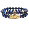 TCC™ Natural Blue Tiger Eye Charm & Good Luck Bracelet
